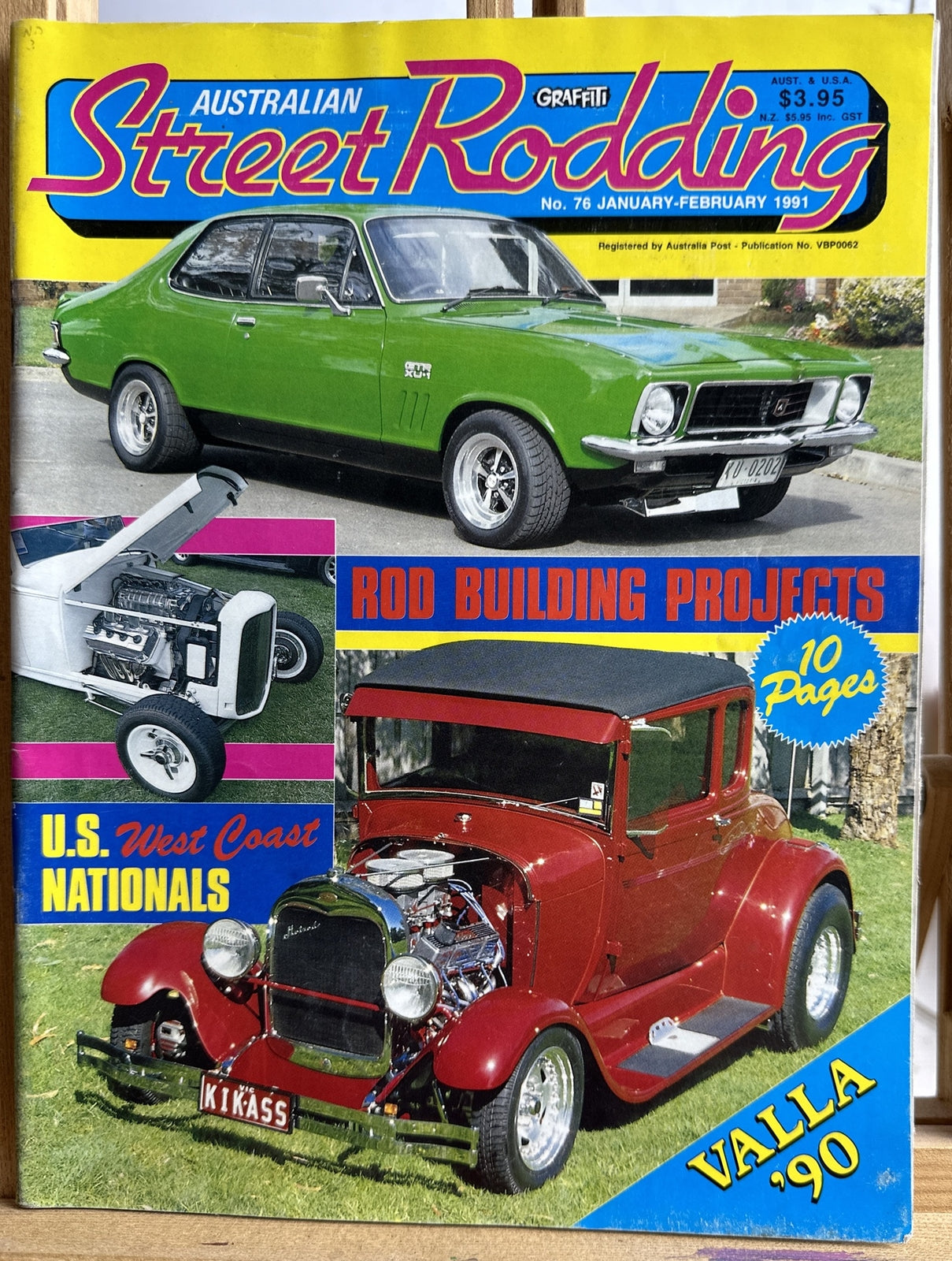 Graffiti Australian Street Rodding Magazine No.76 January/February 1991 In VGC