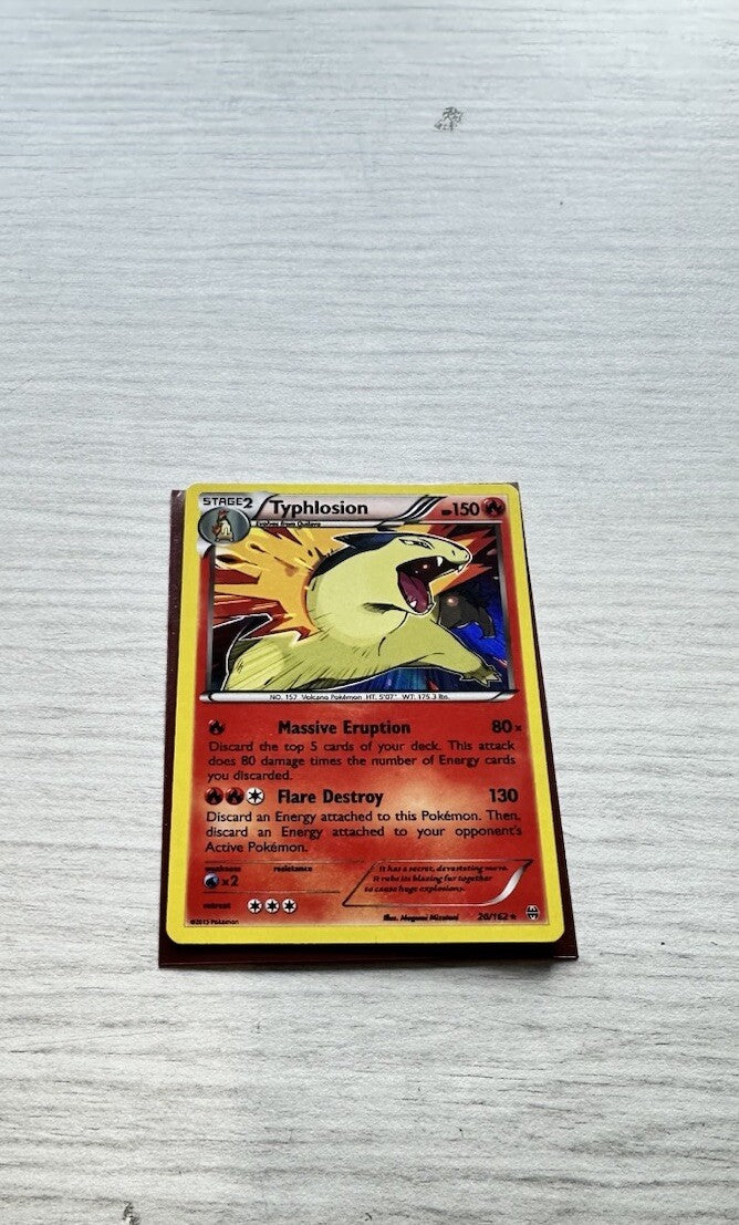 Typhlosion Pokemon Holo Fire Card Year 2015 (5243)