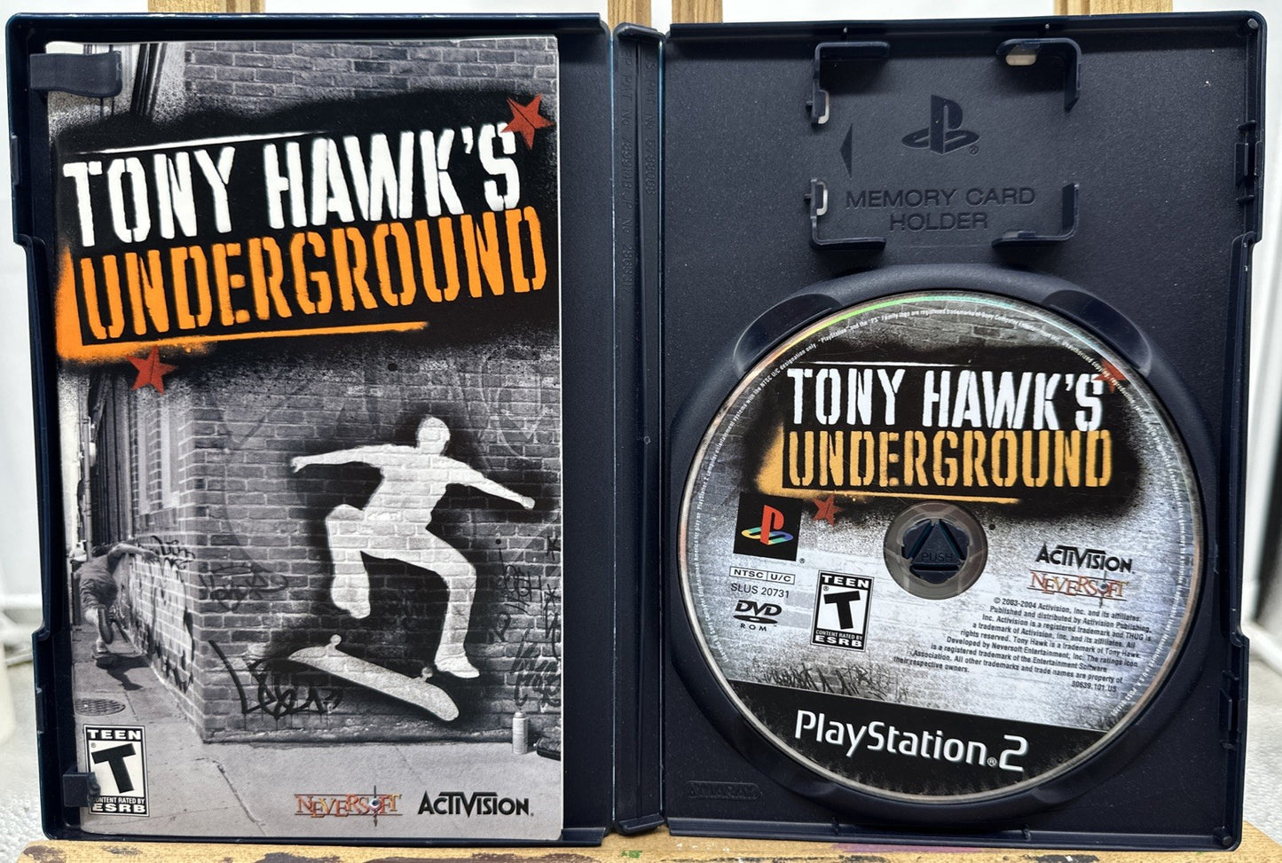 Tony Hawk's Underground PlayStation 2/PS2 Complete Game NTSC U/C  9198