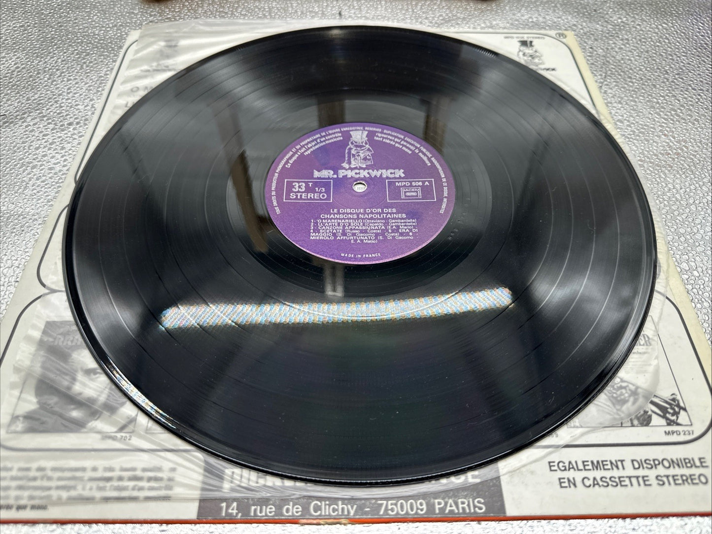 Le Disque D'or Des Chansons Napolitaines Mario Trevi Record In Good Cond 6685