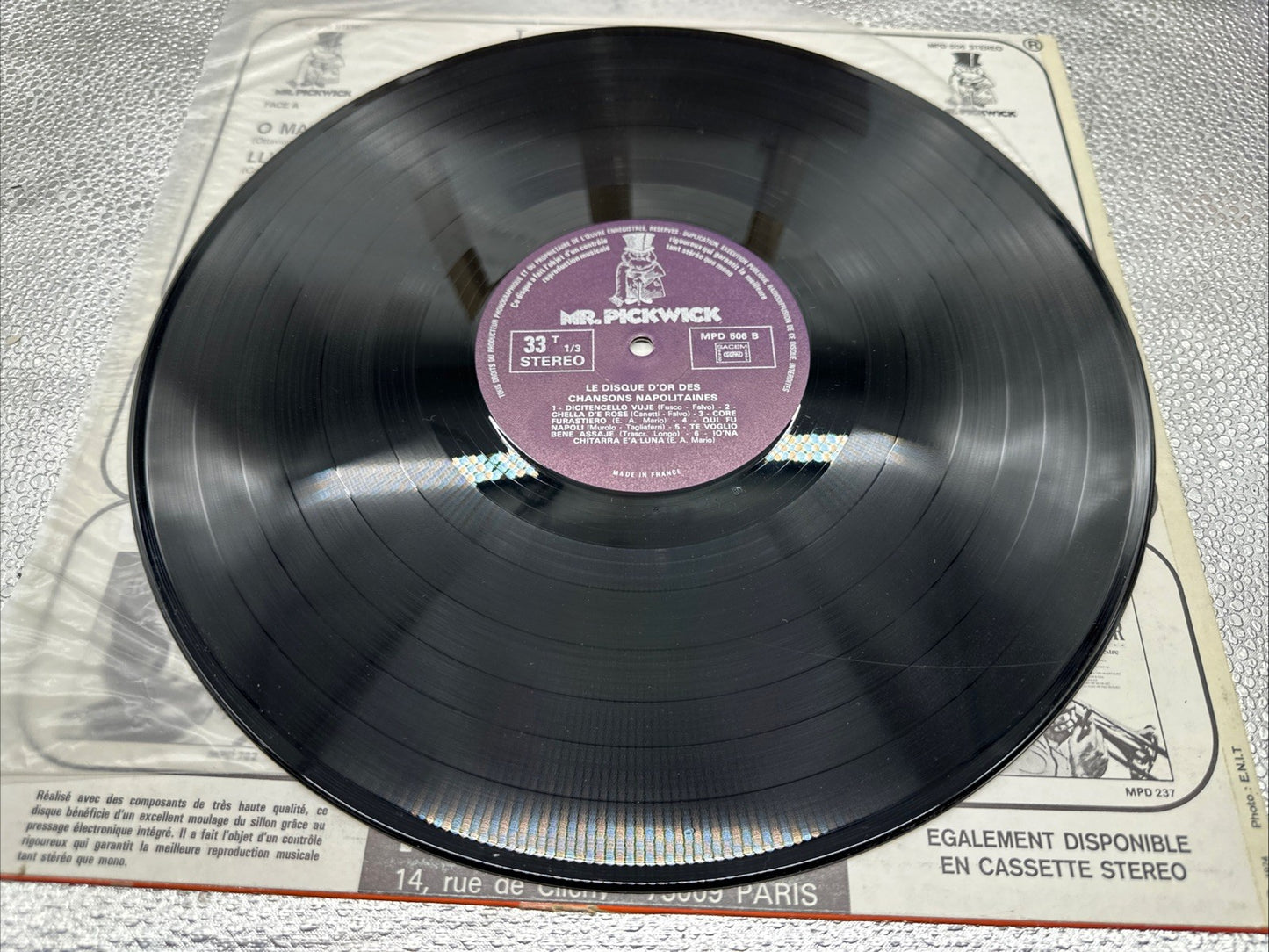 Le Disque D'or Des Chansons Napolitaines Mario Trevi Record In Good Cond 6685