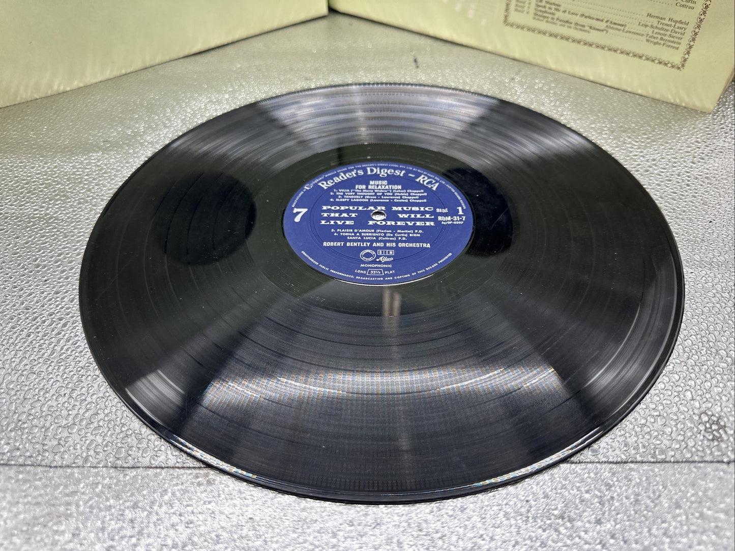 Reader's Digest Popular Music That Will Live Forever Record In OK Condition 7678