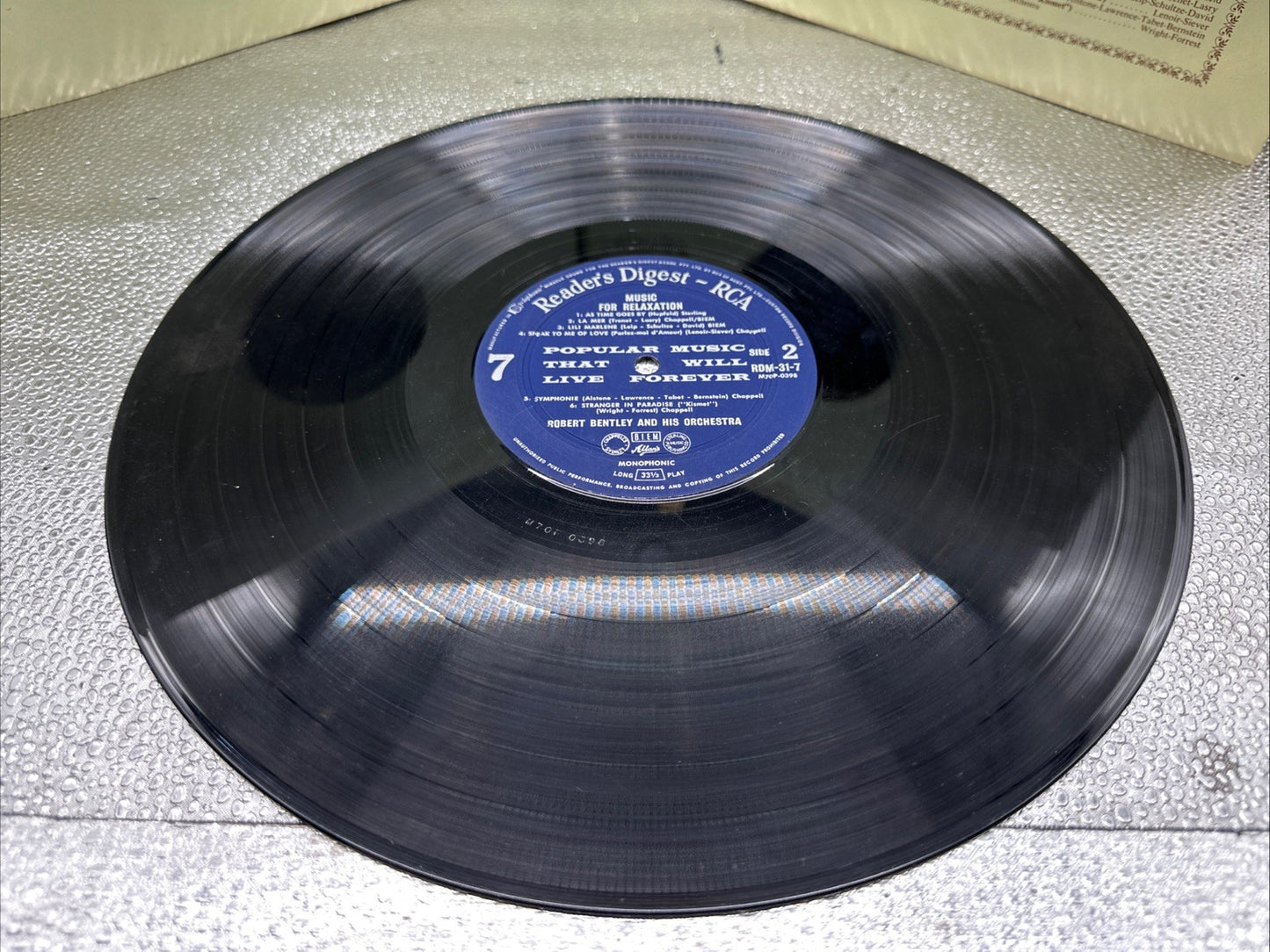 Reader's Digest Popular Music That Will Live Forever Record In OK Condition 7678