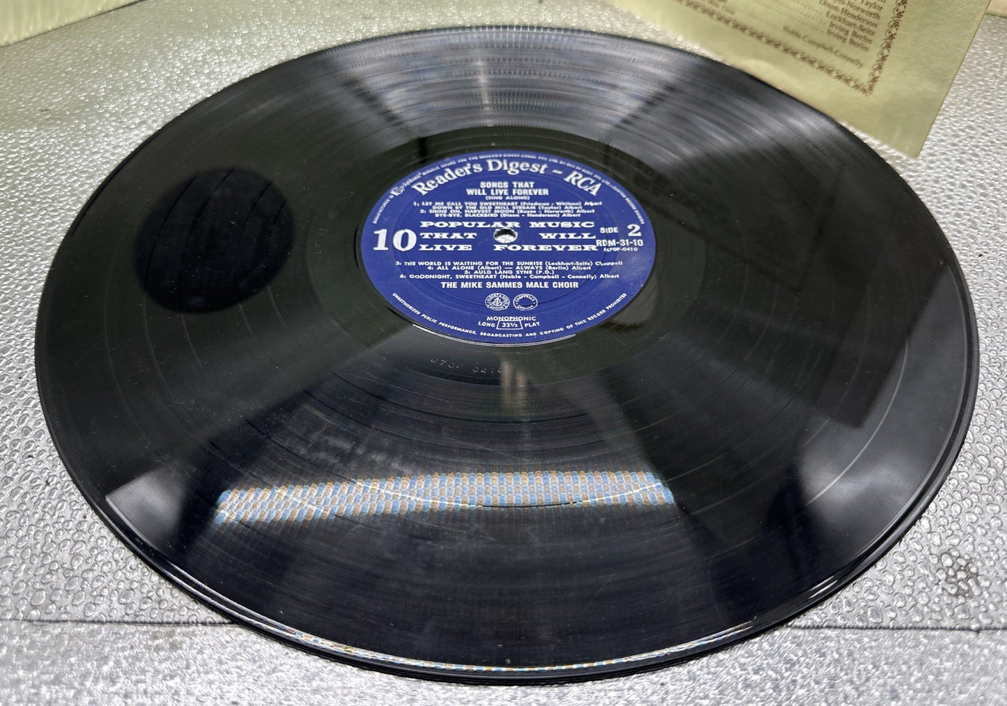 Reader's Digest Popular Music That Will Live Forever Record In OK Condition 7678