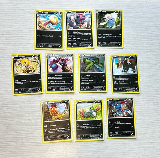 10 X Pokemon Dark Trading Cards Collection Random Years & Series GC 5084