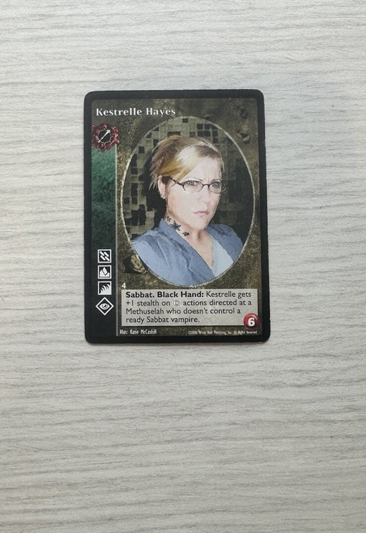 VAMPIRE THE ETERNAL STRUGGLE KESTRELLE HAYES 2006 WHITE WOLF DECKMASTER CARD #6