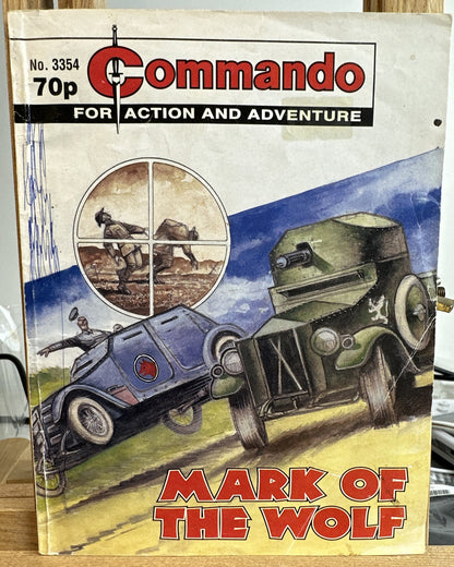 Commando Mark of The Wolf Comic In Ok Condition