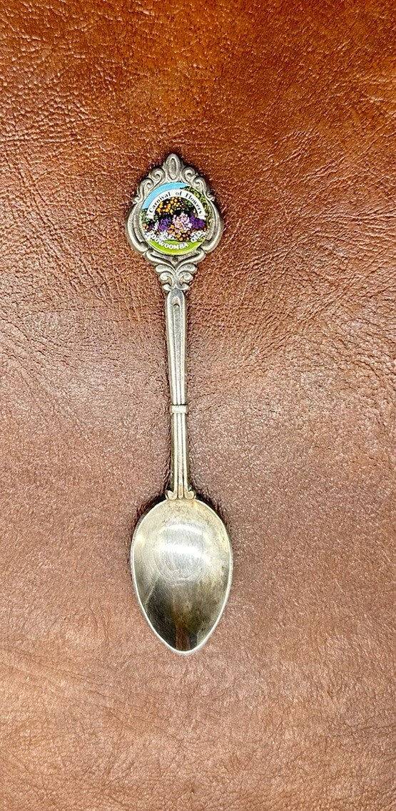 Souvenir Spoon Carnival Of Flowers Toowoomba Queensland silver plated In OK Cond