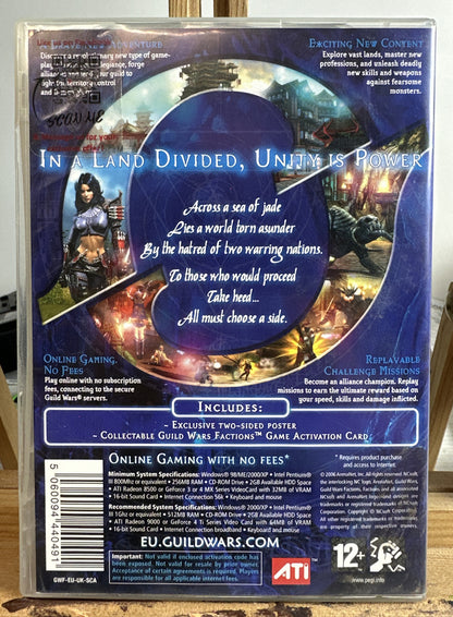 Guild Wars Factions PC complete Game In Good Condition 5597