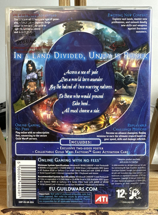 Guild Wars Factions PC complete Game In Good Condition 5597