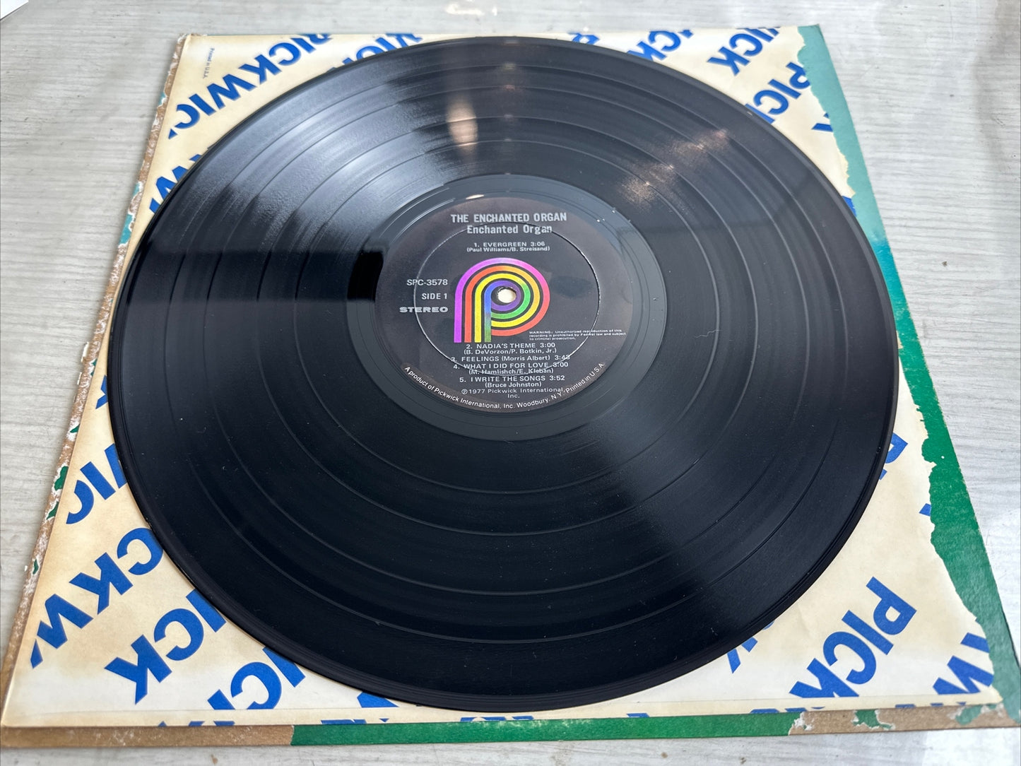 The Enchanted Organ Plays - 12" Record 4498