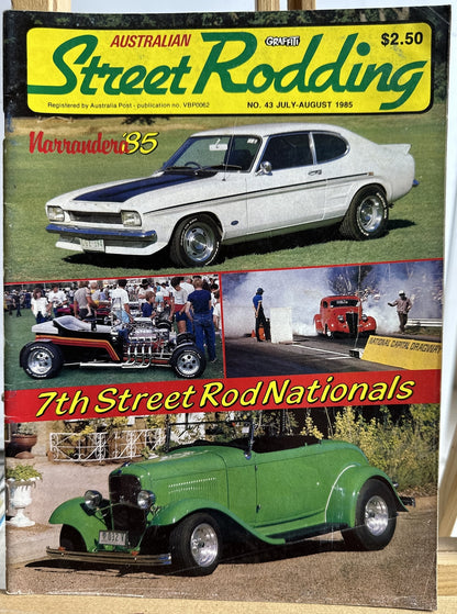 Graffiti Australian Street Rodding Magazine No.43 July/August 1985 In VGC