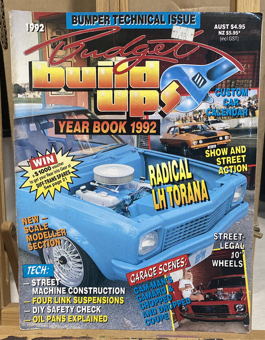 Budget Build Ups Yearbook 1992 Magazine In Good Condition