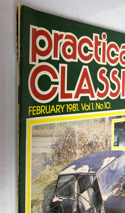 Practical Classics & Car Restorer Vol. 1 No. 10 1981 Magazine In Good Condition