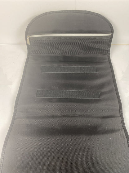 F478 Black GHD Styling Iron Bag with Heat Resistance Mat Built in Ok Condition