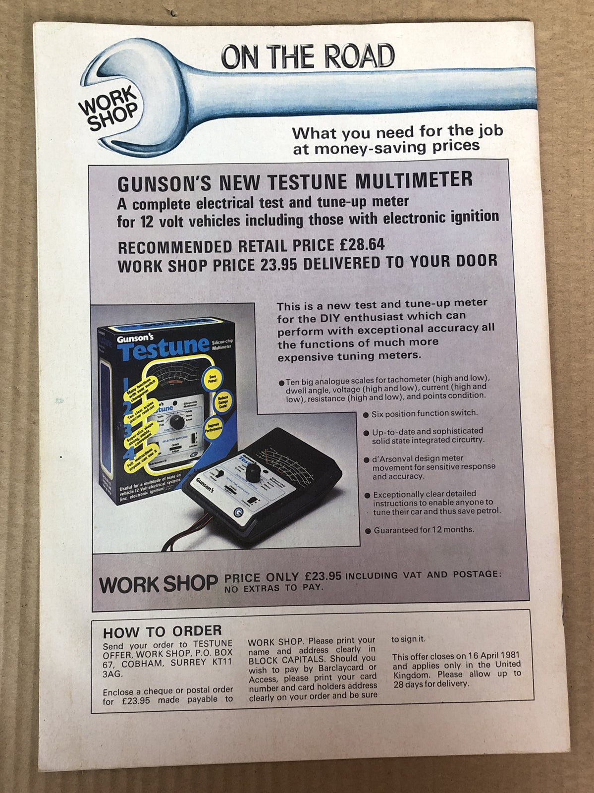 On The Road Part 124 Magazine Vintage In Good Condition