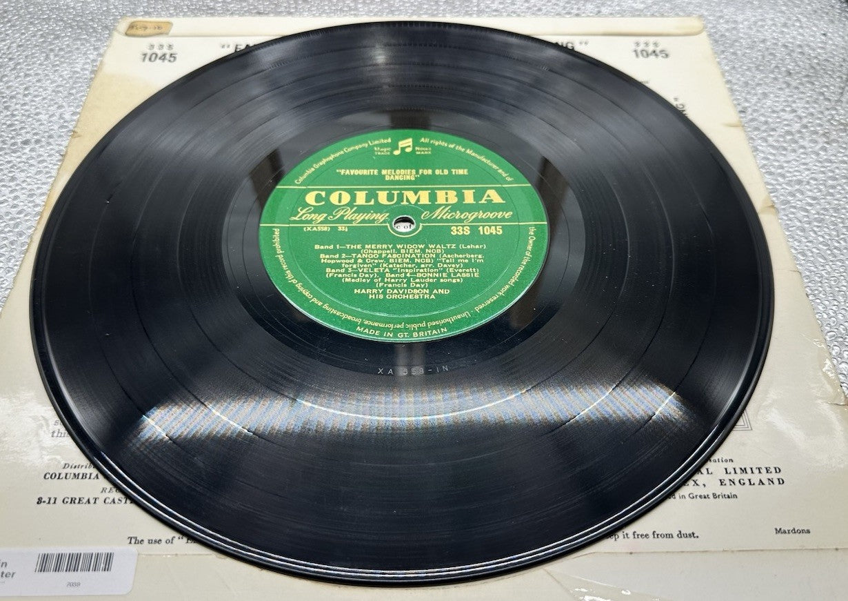 Favourite Melodies For Old Time Dancing 10” Record In Good Condition 7039