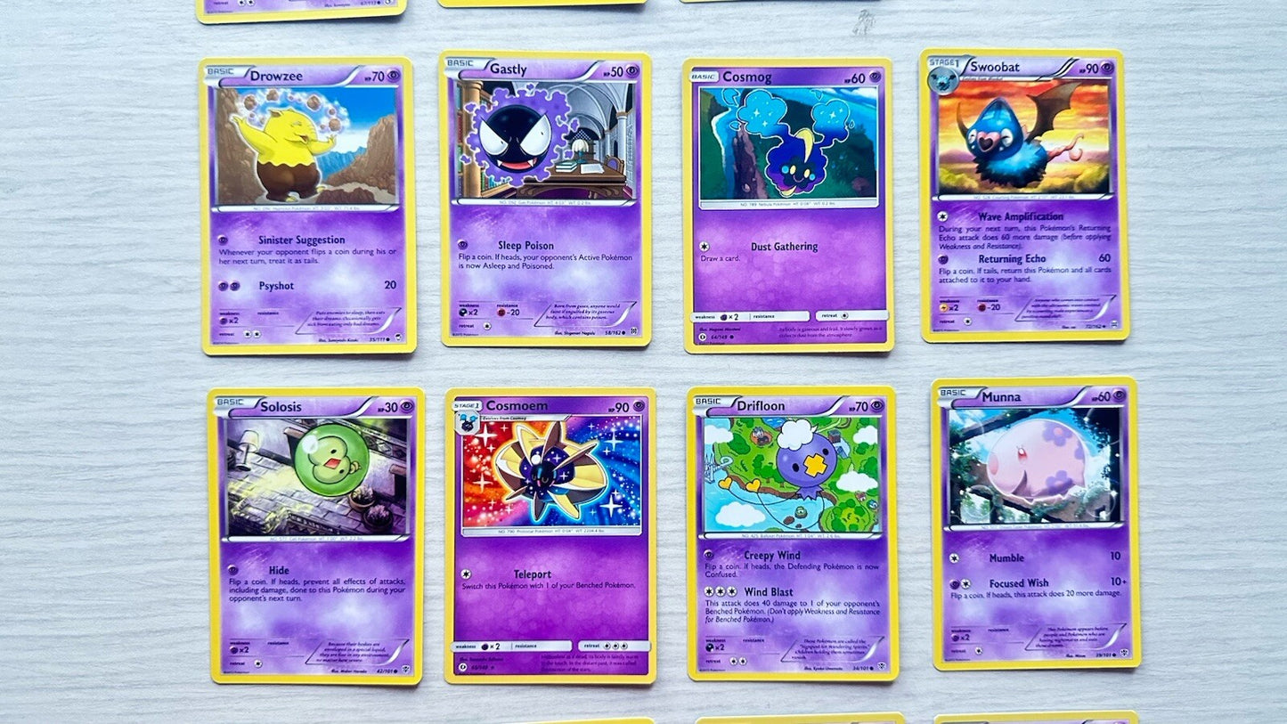 19 X Pokemon Psychic Cards Collection Random Years & Series 5086