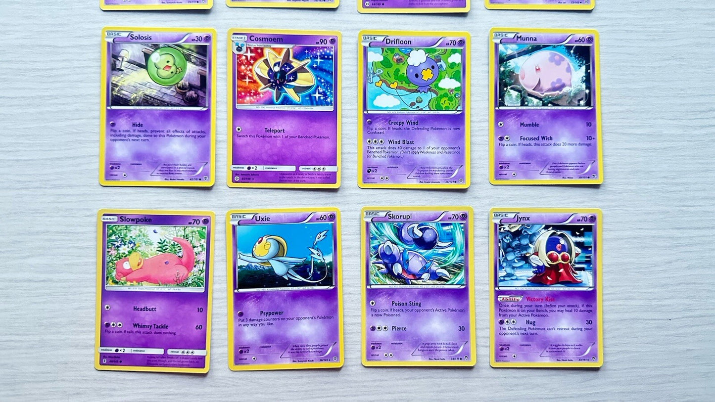 19 X Pokemon Psychic Cards Collection Random Years & Series 5086