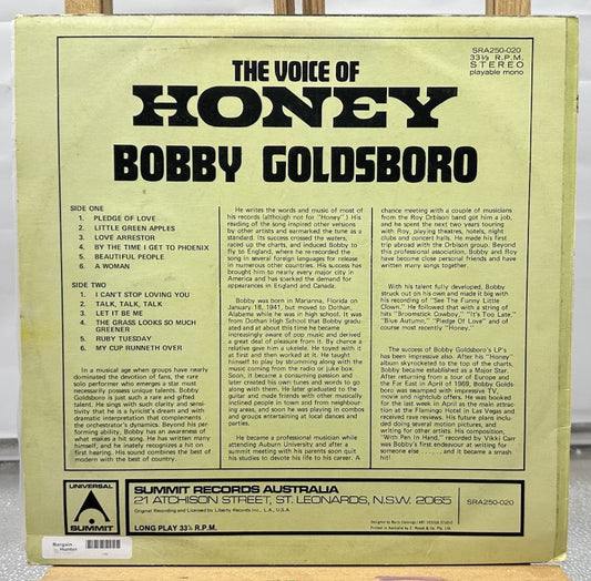 Bobby Goldsboro ‎– The Voice Of Honey Record In Good Condition 7702