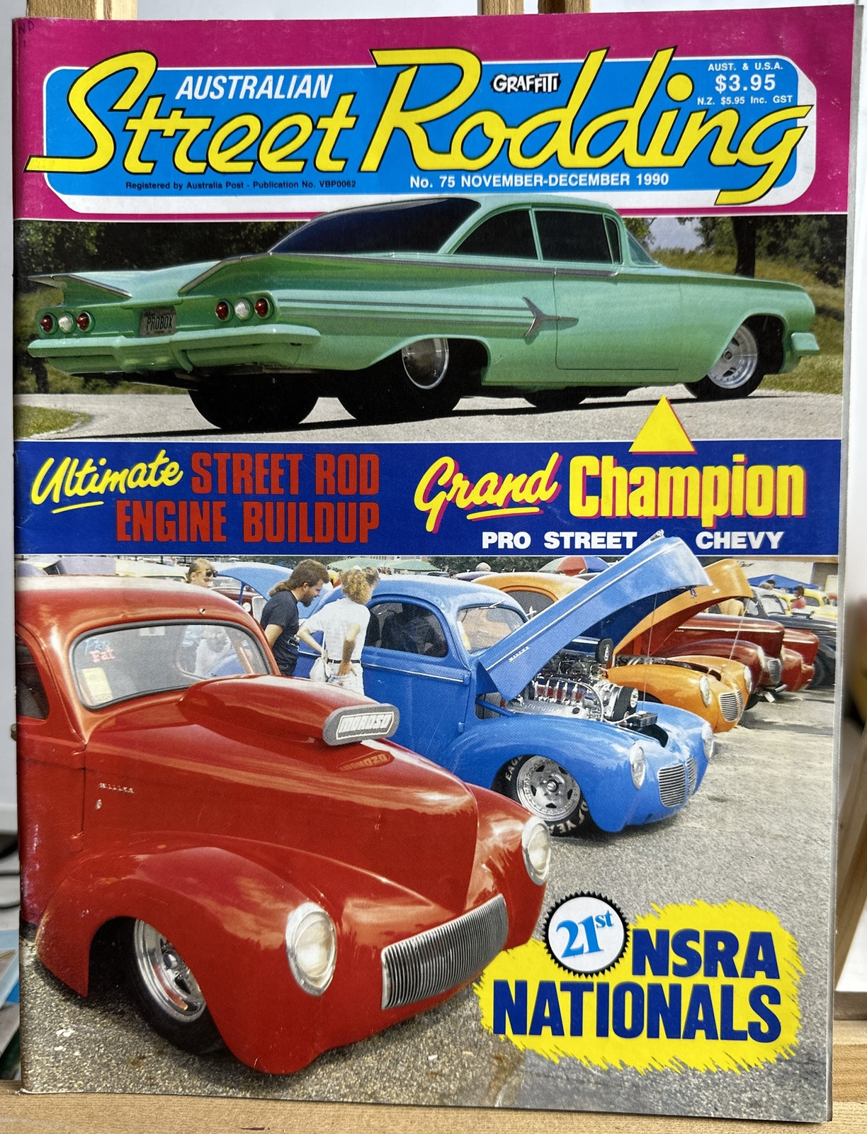 Graffiti Australian Street Rodding Magazine No.75 November/December 1990 In VGC