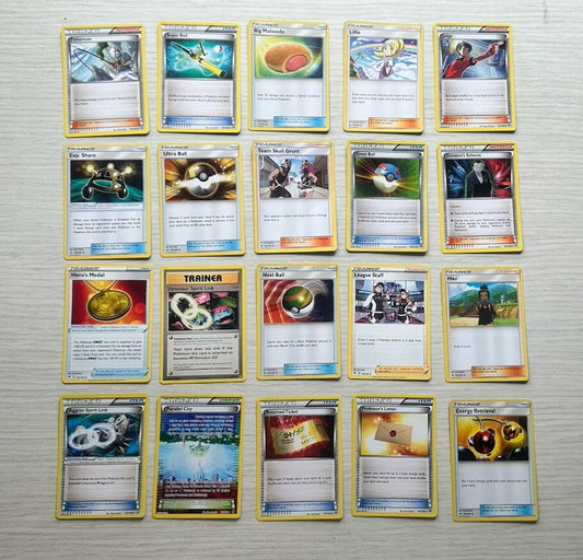 20 X Pokemon Trainer Cards Collection Random Years & Series 6388