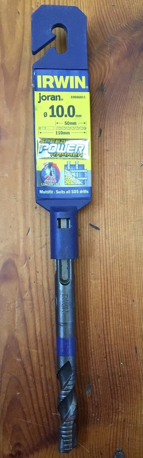 Irwin Joran Multi-Fit Shank 10.0mm 50/110 SDS Speed Power Hammer Masonry Drill