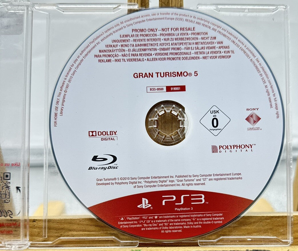Gran Turismo 5 Promo Copy PAL Playstation 3 / PS3 5030