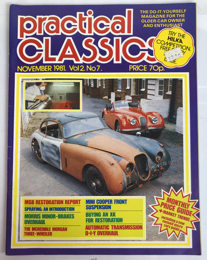 Practical Classics & Car Restorer Vol. 2 No. 7 1981 Magazine In Good Condition