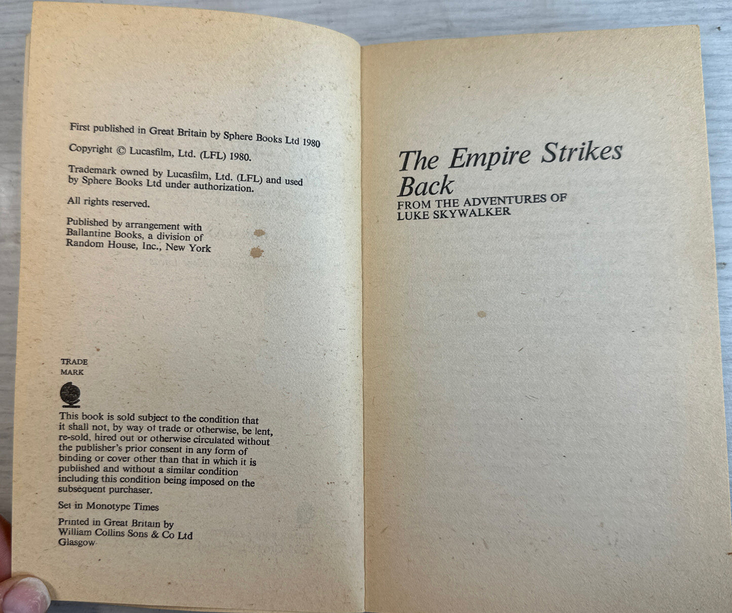The Empire Strikes Back Donald F.Glut Novel In Good Condition