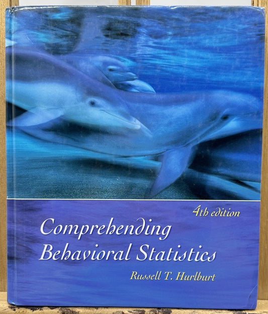 Comprehending Behavioral Statistics Hardcover Russell T Hurlburt Missing CD 8434