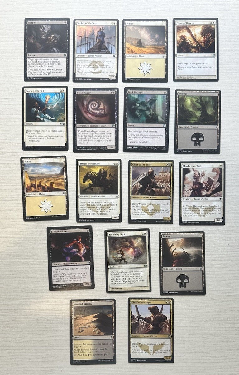 17 X Magic The Gathering Deckmaster Trading Cards Collection Good Condition 2396