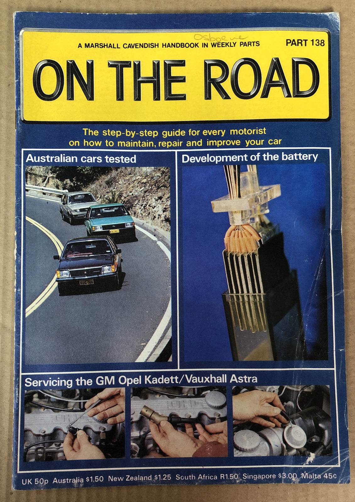 On The Road Part 138 Magazine Vintage In OK Condition