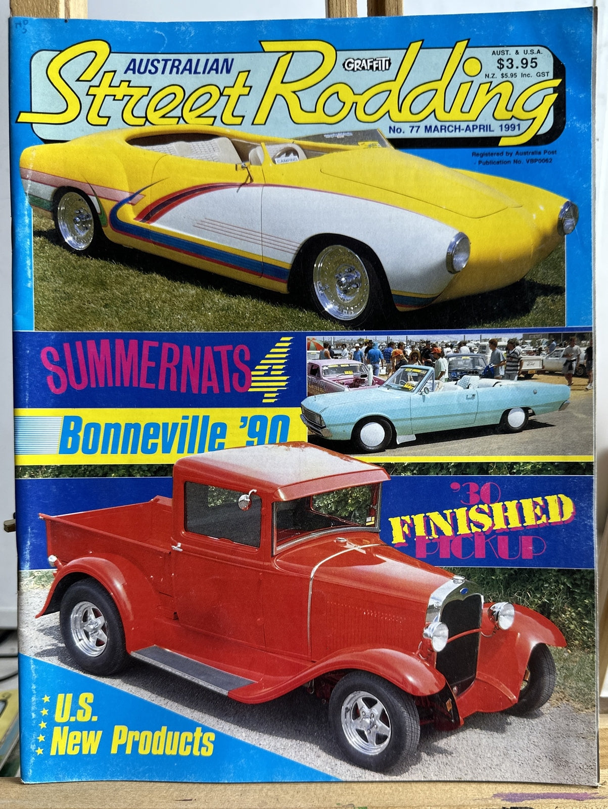 Graffiti Australian Street Rodding Magazine No.77 March/April 1991 In VGC