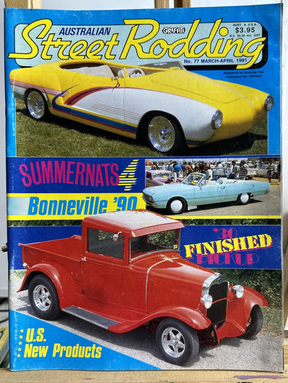Graffiti Australian Street Rodding Magazine No.77 March/April 1991 In VGC