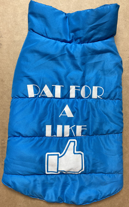 Dog Puff Jacket Pat For Likes Medium/Large Size In Good Condition