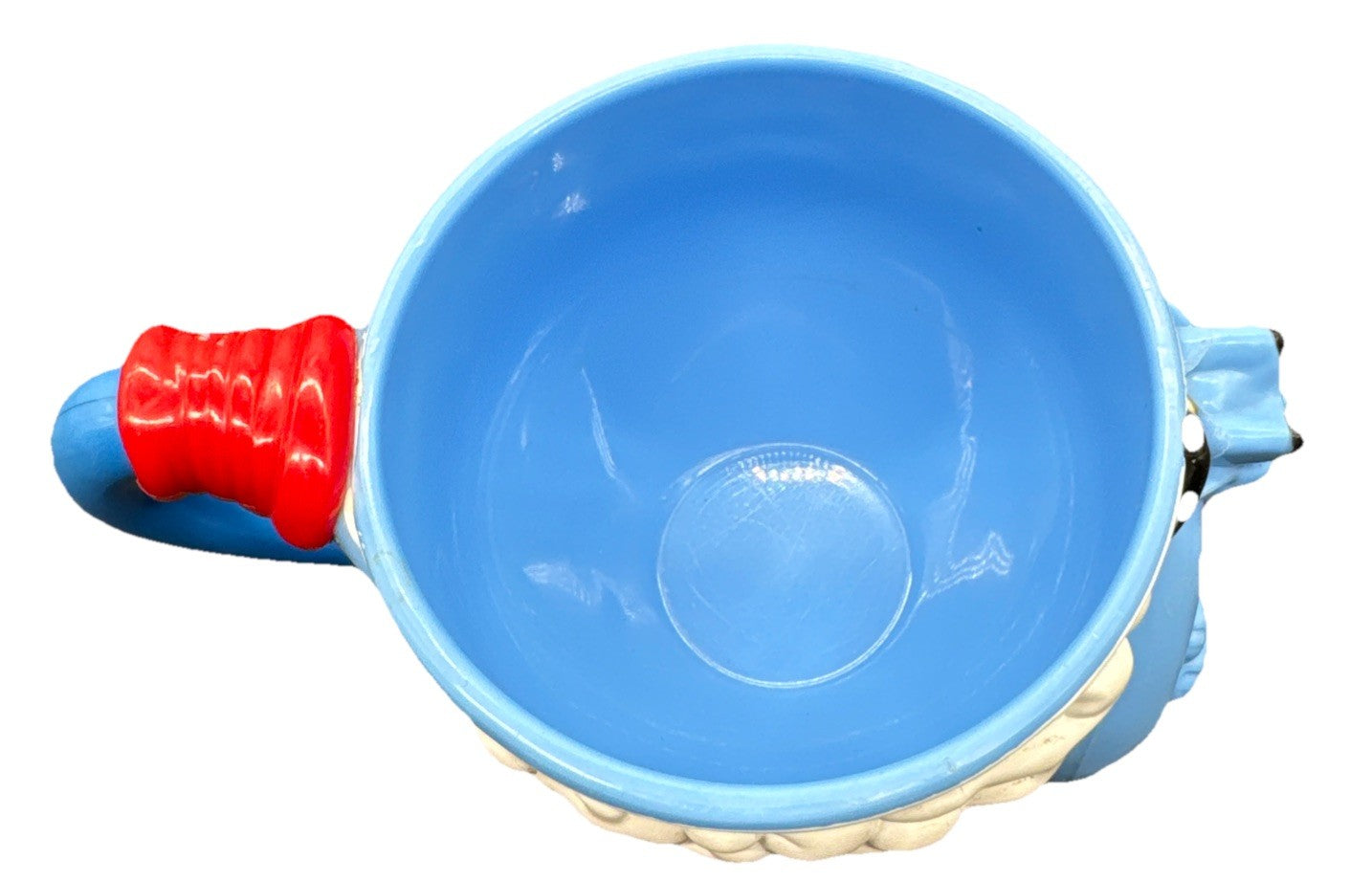 Vintage Aladdin Genie Blue Plastic Mug Cup Ringling Bros Walt Disney 1990s 8798