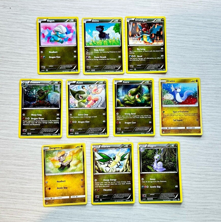 10 X Pokemon Dragon Trading Cards Collection Random Years & Series GC 6391