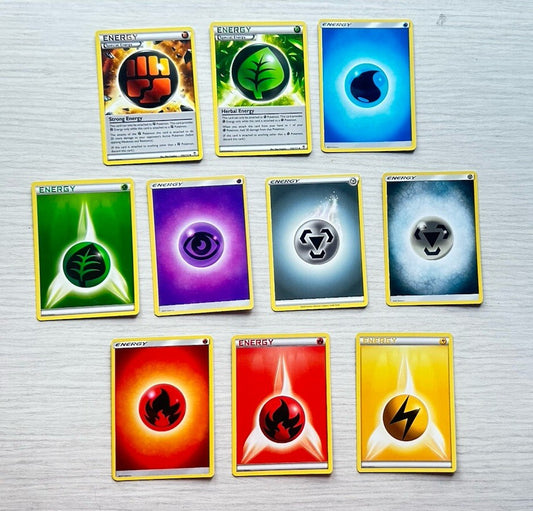 10 X Pokemon Energy Cards Collection Random Years & Series 6390