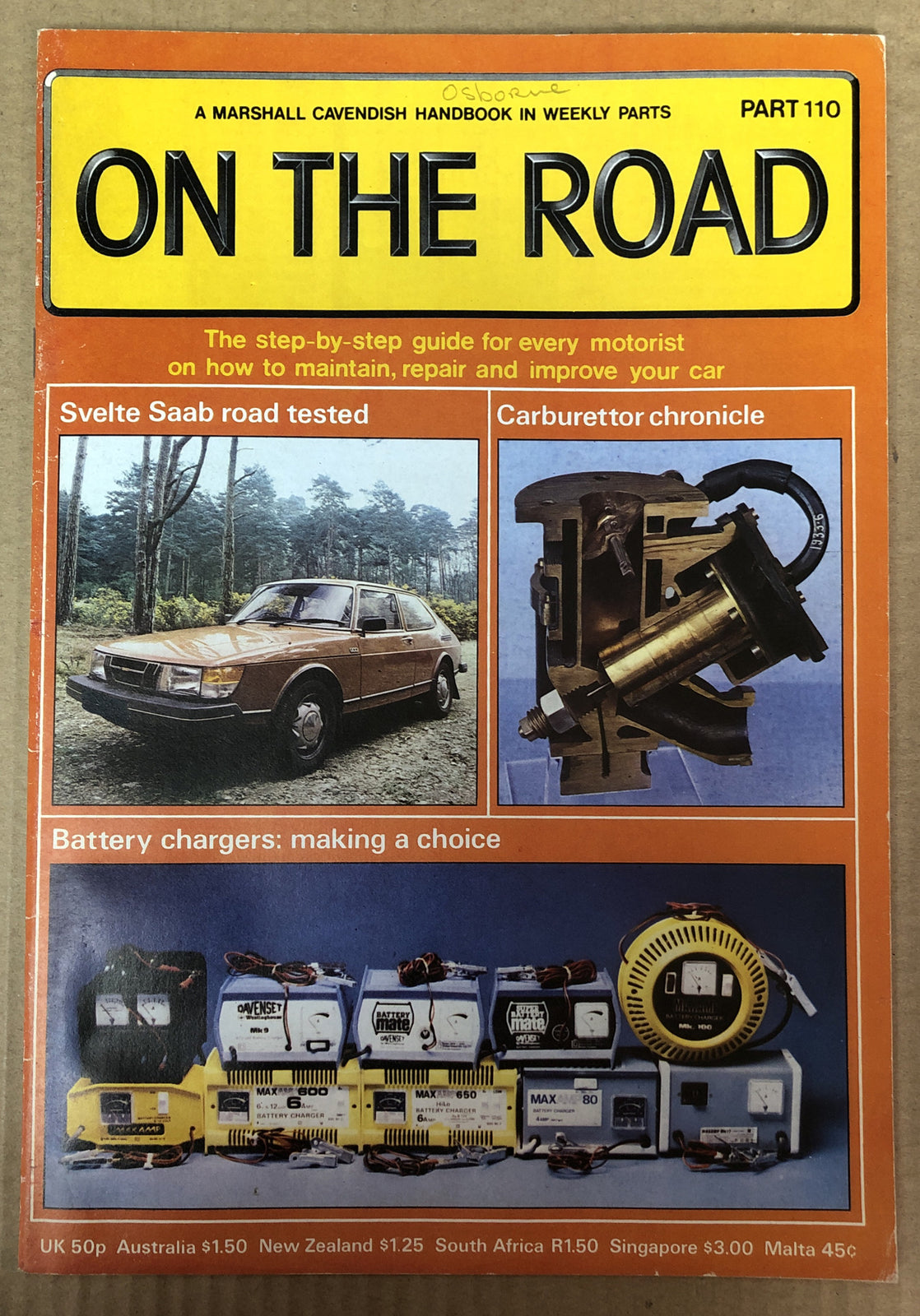 On The Road Part 110 Magazine Vintage In Good Condition
