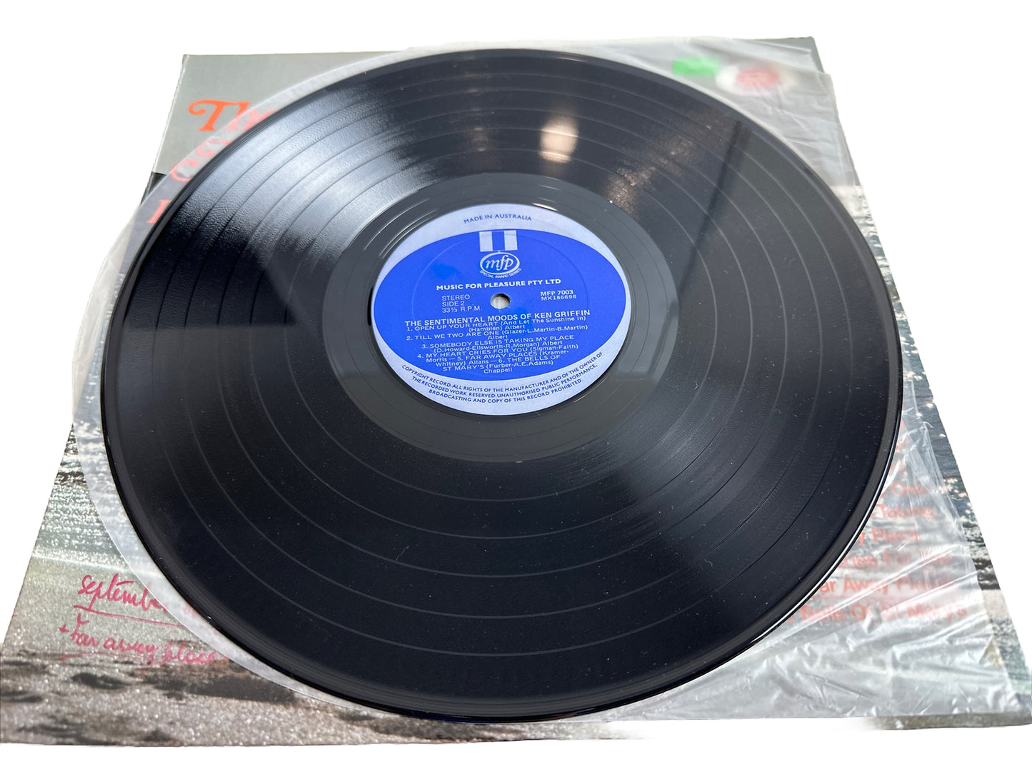 Ken Griffin - The Sentimental Moods Of - 12" Vinyl Record 3886