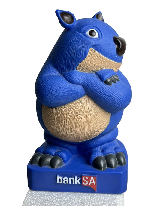 Bank SA Blue Wombat Money Box Piggy Bank South Australia Bank Collectable 6006
