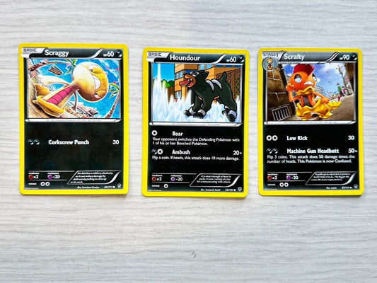 3 X Pokemon Dark Trading Cards Collection Random Years & Series GC 5084