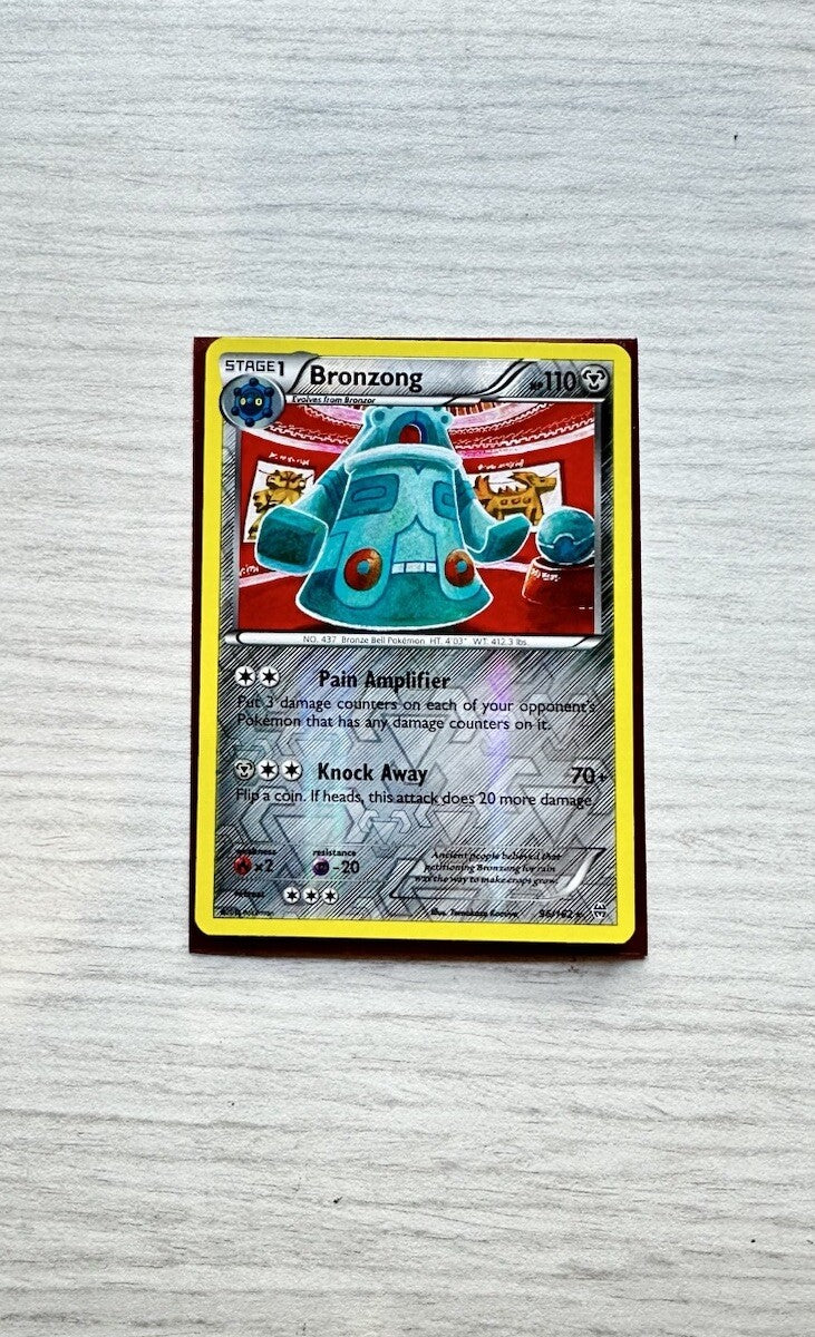 Bronzong Pokemon Reverse Holo Steel Card Year 2015 (5243)