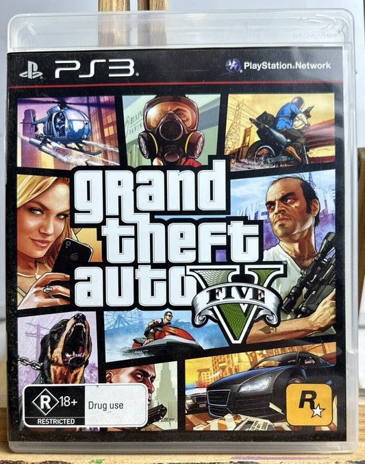 Grand Theft Auto V Five - Playstation 3 PS3 Game MA15+ In Good Condition 5511