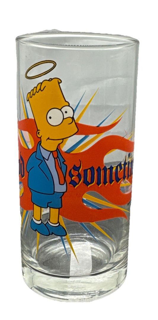 The Simpsons FOX 2006 IXL Collectable Glass Cup Bart LIMITED EDITION  8811