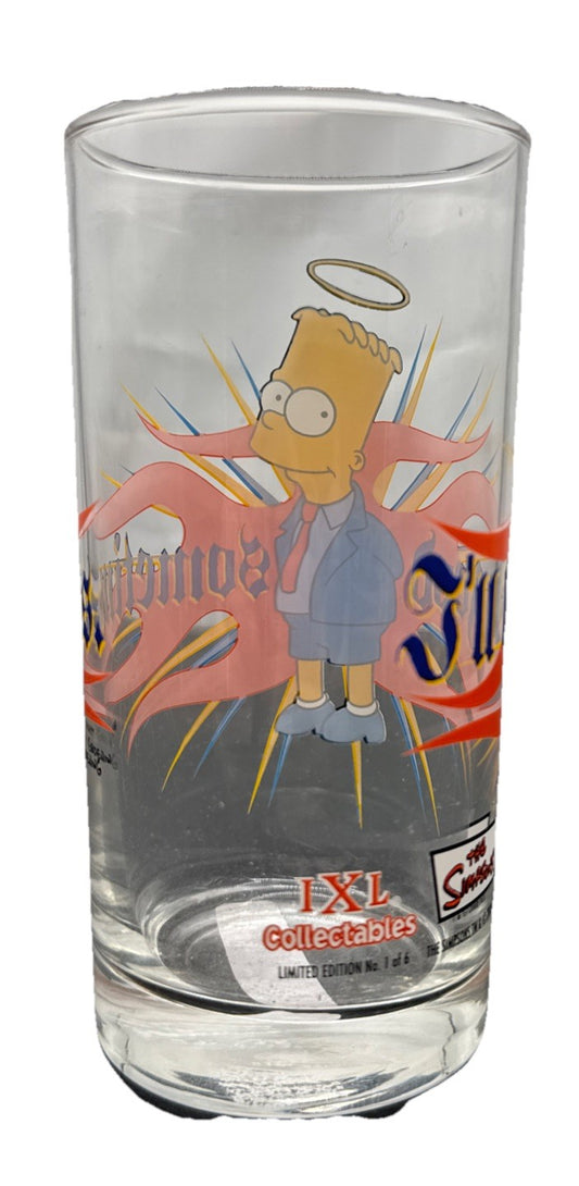 The Simpsons FOX 2006 IXL Collectable Glass Cup Bart LIMITED EDITION  8811