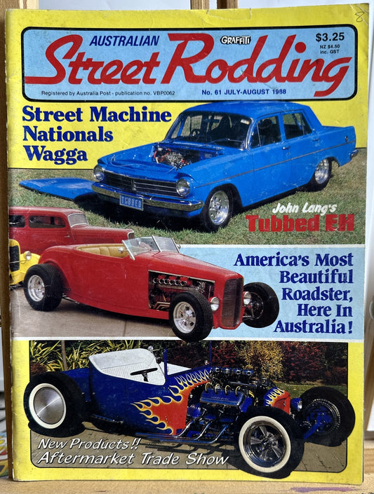Graffiti Australian Street Rodding Magazine No.61 July/August 1988 In VGC