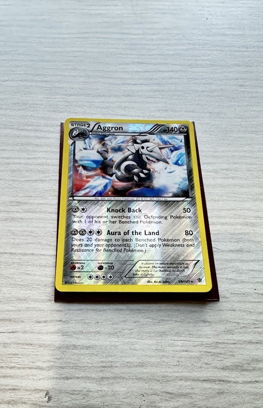 Aggron Pokemon Reverse Holo Steel Card Year 2013 (5243)