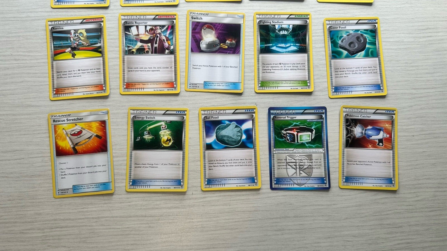 20 X Pokemon Trainer Cards Collection Random Years & Series 6388